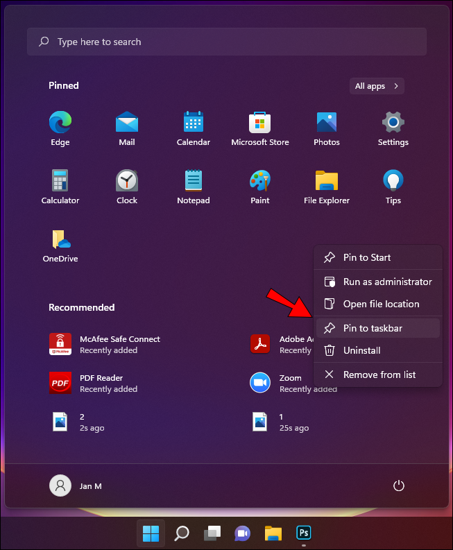 How to Pin to Taskbar in Windows 11