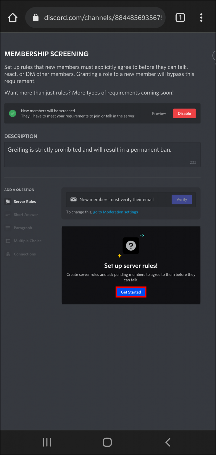How To Add Rules to a Discord Server