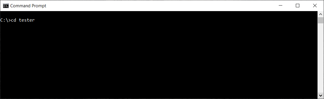 Windows Command Prompt - cd command