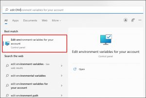 How To Set Environment Variables in Windows 11