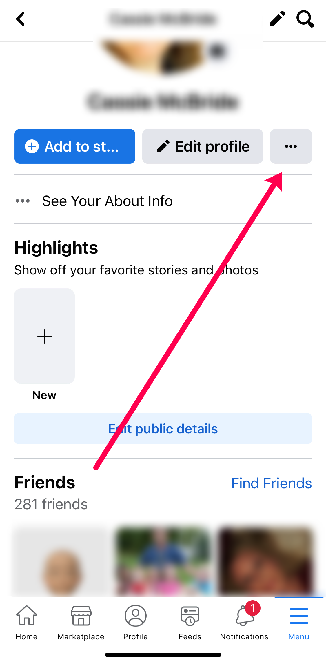 How does FB choose which friends to display on profile?