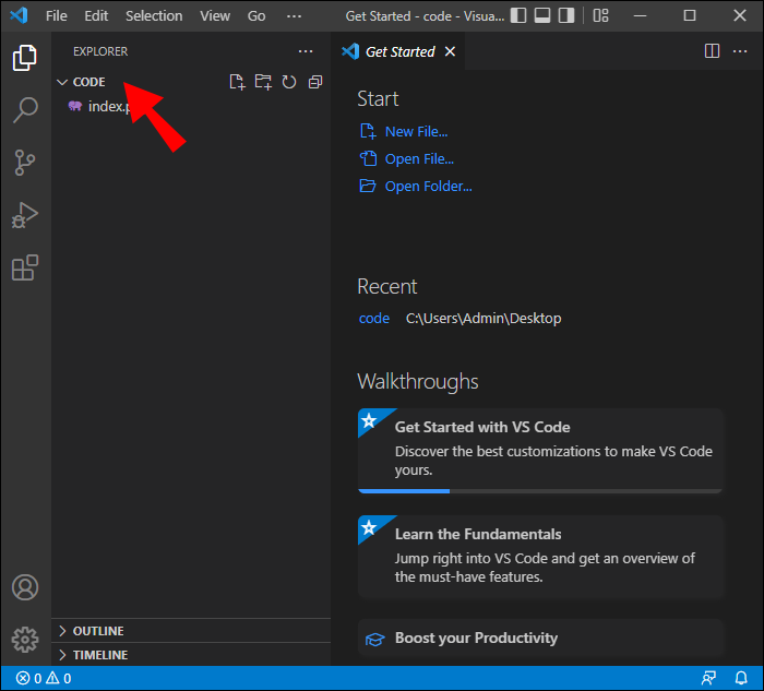 How to Create a New Workspace in VS Code
