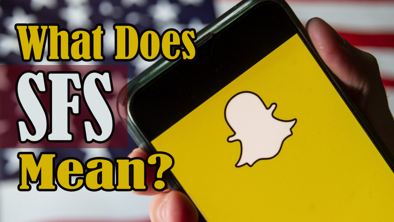 Snapchat Sfs Example What Does SFS Mean on Snapchat?