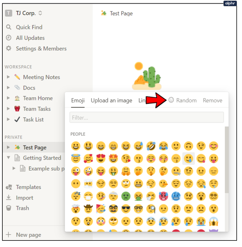 how to add emoji into notion