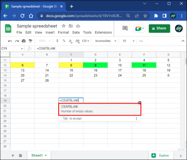 How to Count Cells in Google Sheets