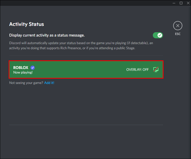 How To Add Roblox to Your Discord Status