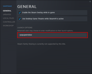 How To Modify Steam Launch Options