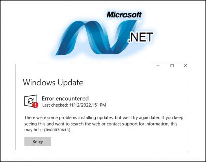 How To Fix Windows Update Error 0x80070643