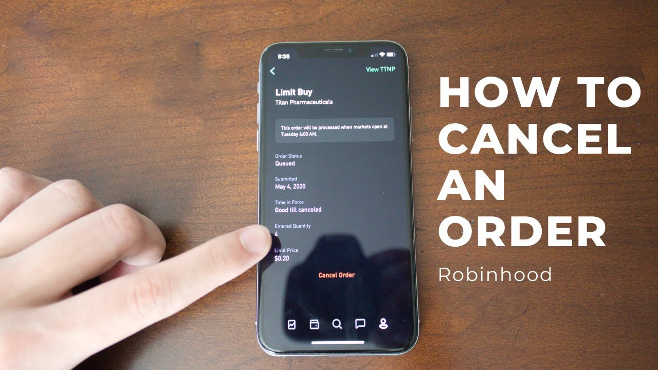 How to Cancel an Order in RobinHood