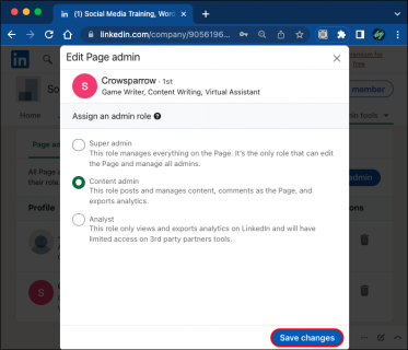 How To Give Admin Access to a LinkedIn Page