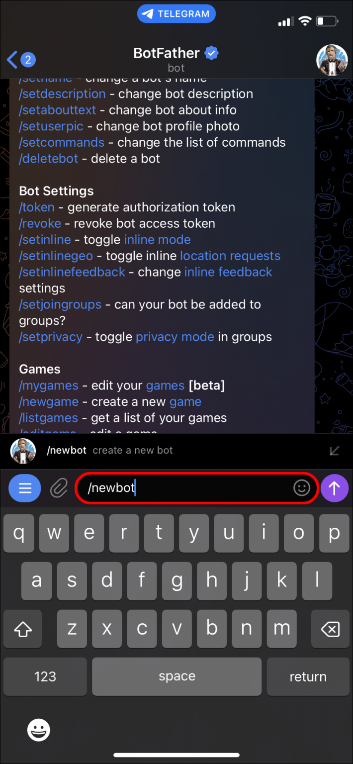 How to Create a Bot for Telegram