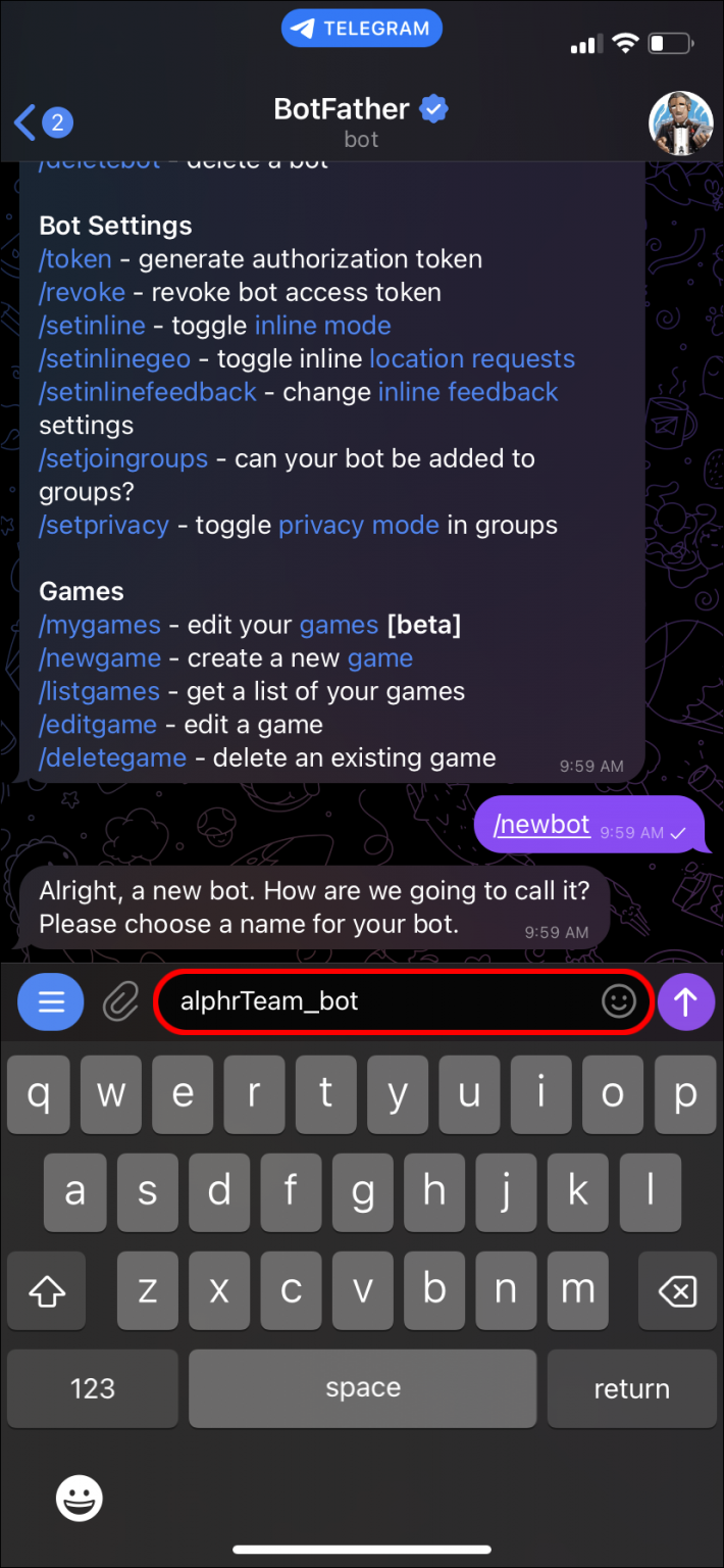 How to Create a Bot for Telegram