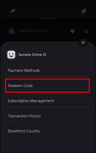 to Redeem Code on a PS5