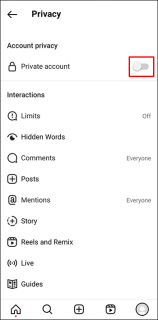 How to Hide the Following List in Instagram
