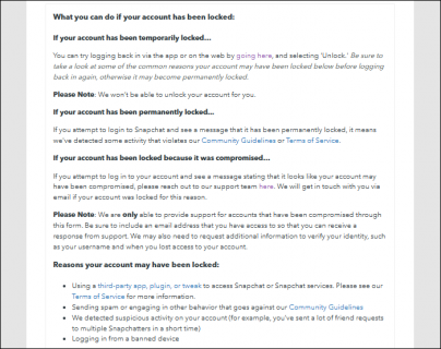How to Get Unbanned in Snapchat