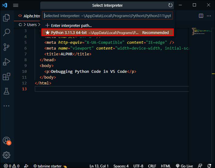 How To Run Python From Vs Code