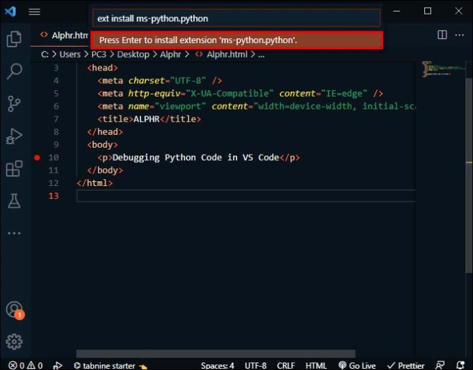 How To Run Python From Vs Code