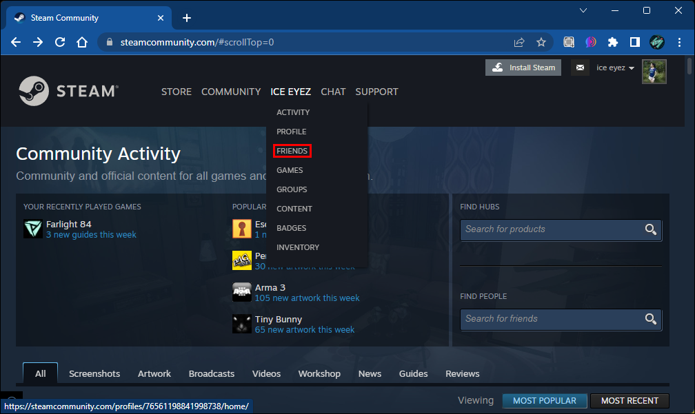 Steam Community :: Guide :: How to find a player on steam!