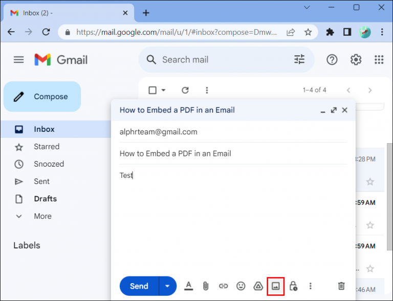 How to Embed a PDF in an Email