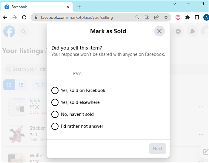 How to View Sold Items on Facebook Marketplace 