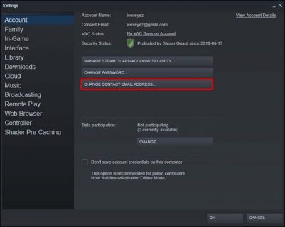How to Change Your Email Address in Steam