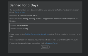 How to View Banned Accounts in Roblox
