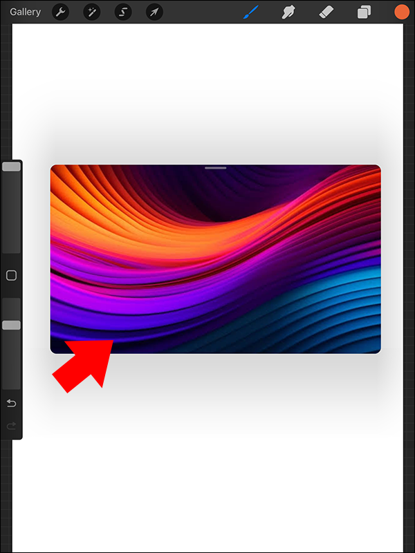 Tap and holding on another color in Procreate on iPad