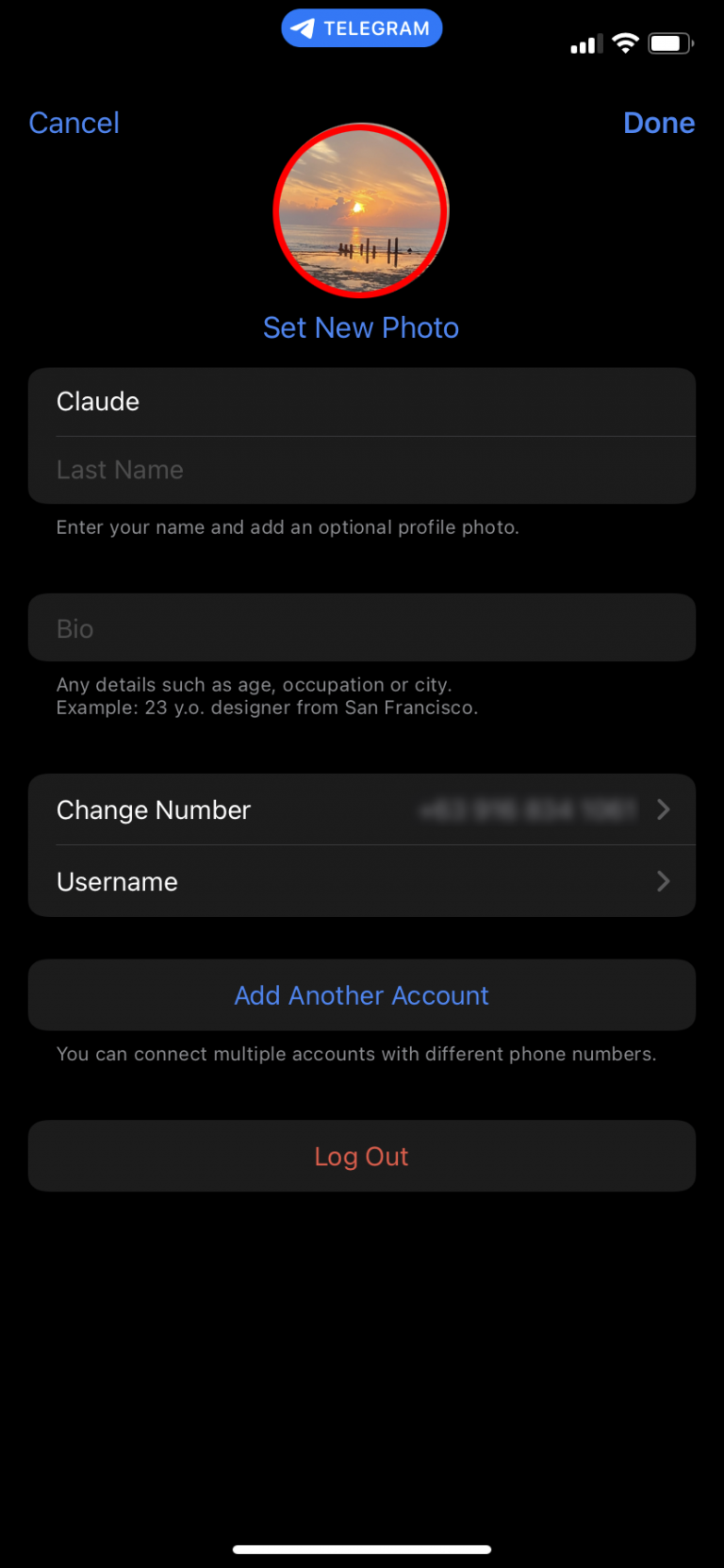 How to Delete Profile Pictures in Telegram