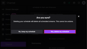 How to Make a Schedule in Twitch