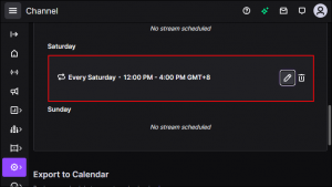 How to Make a Schedule in Twitch