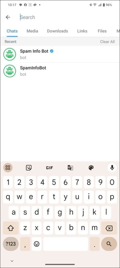 Search the Spam Info Bot