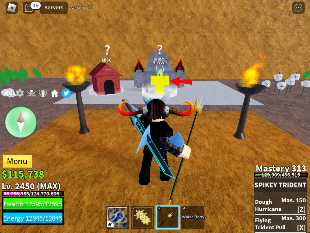 Roblox Blox Fruit Max Level 2450, All Sea Unlocked