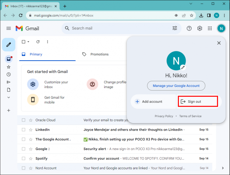How to fix gmail not sending emails