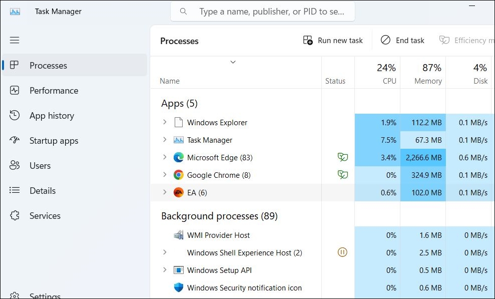 Close EA App Using Task Manager