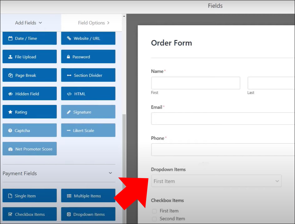 Adding form fields