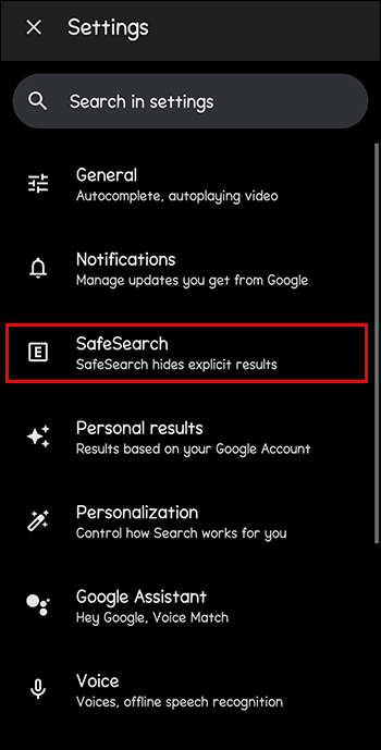 How To Turn Off Safesearch