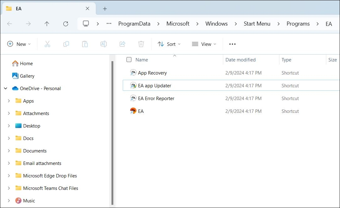 Update the EA App on Windows