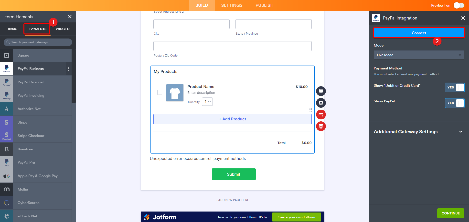 Connect your payment
