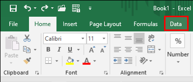 Select the Data tab first when sorting several columns at once