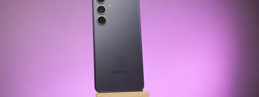 Samsung Galaxy S24 on a stand
