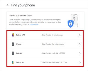 BE READY TO FIND A LOST ANDROID DEVICE GOOGLE ACCOUNT HELP visual data 7