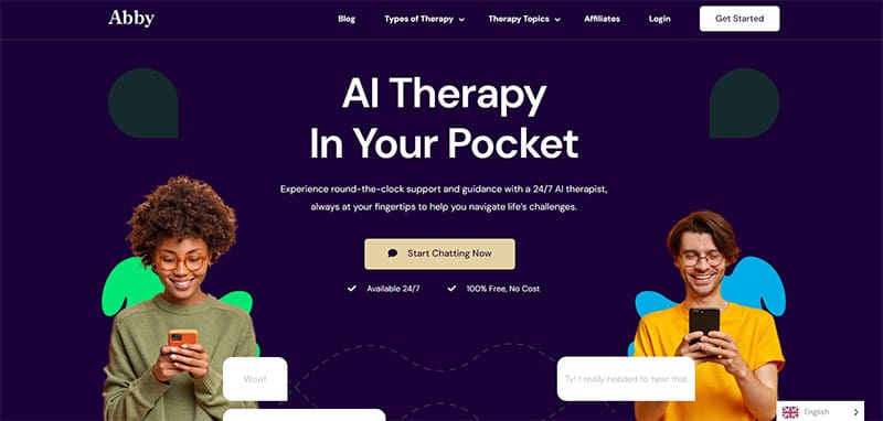 Abby AI and Three Other Free AI Therapist Apps 1