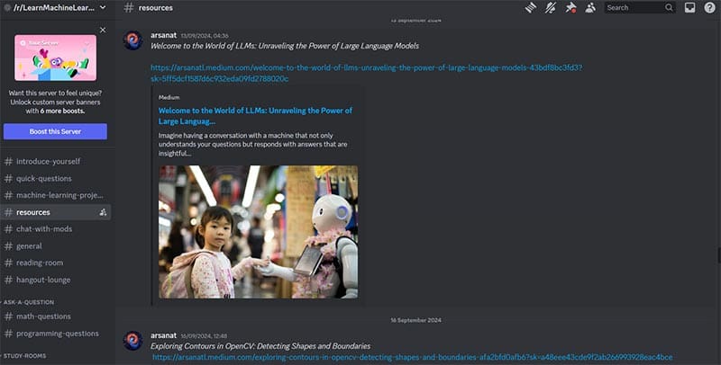 Discord канали, които са чудесни за начинаещи AI 3