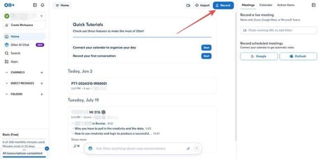 How to Transcribe a WhatsApp Voice Note in Otter AI