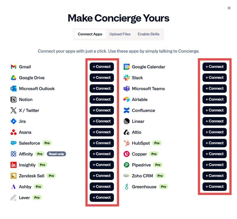 Connect Your Everyday Apps Through Concierge AI 2