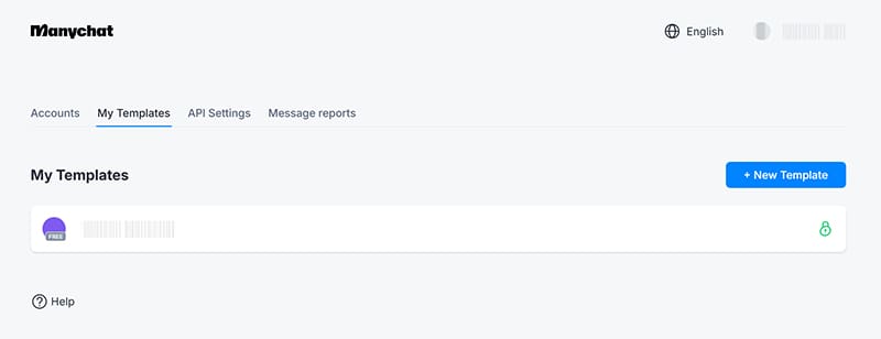 How Do I Create a Template in ManyChat 7