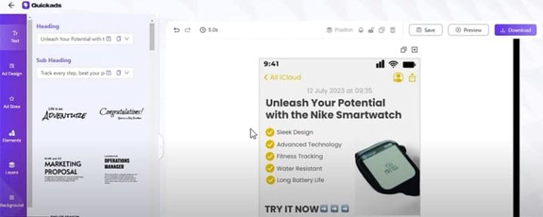 Make Ads in a Flash With Quickads