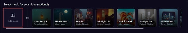 Skapa dina egna musikvideor med Musid AI 5