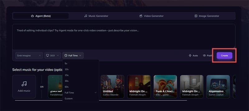 Skapa dina egna musikvideor med Musid AI 6