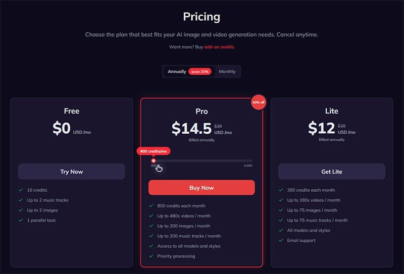 Skapa dina egna musikvideor med Musid AI 7